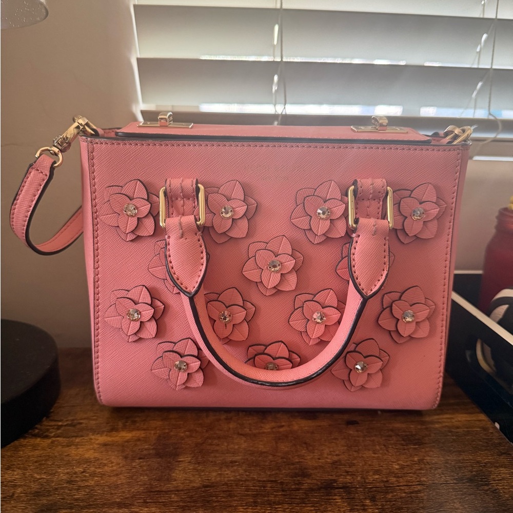 Henri Bendel Pink Turnlock Satchel